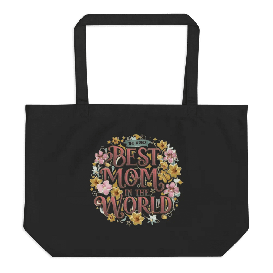 Best Mom In The World Organic Cotton Tote product image (3)