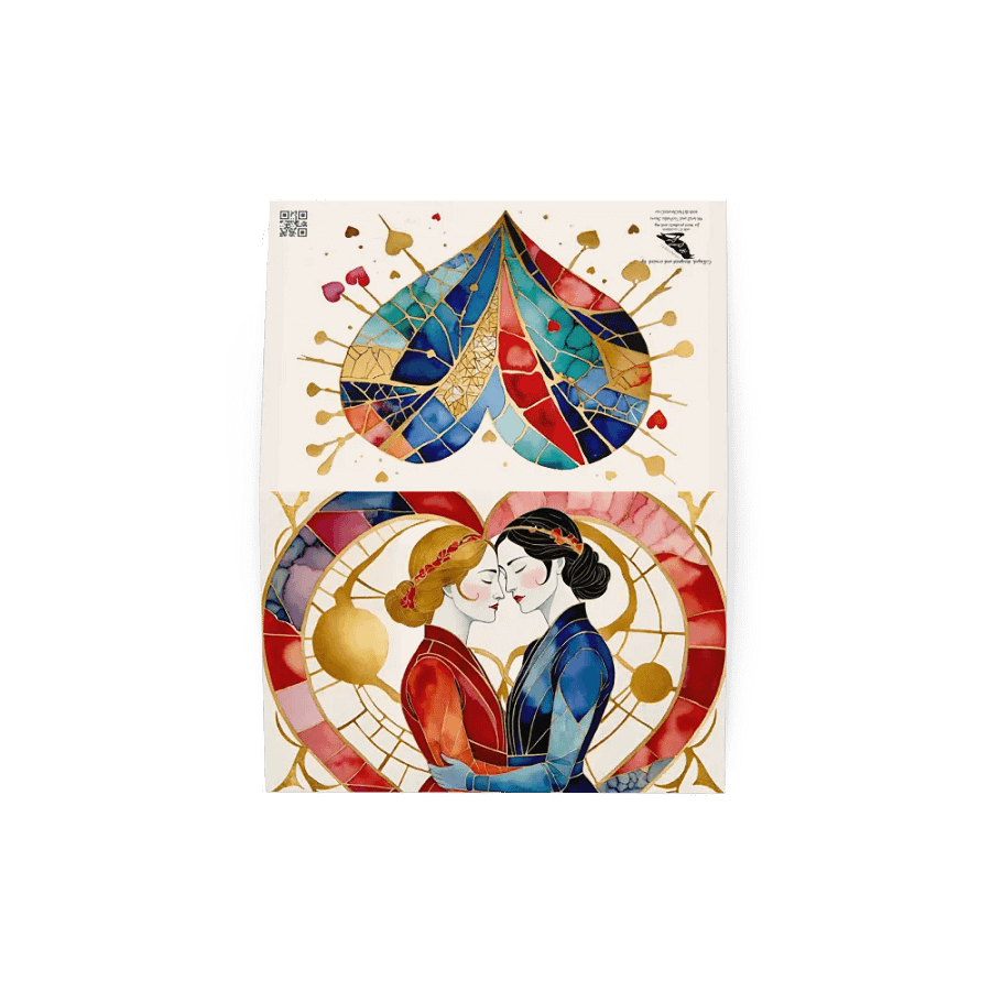 Lesbe Valentines, Our Love Kintsugi Style Card product image (19)
