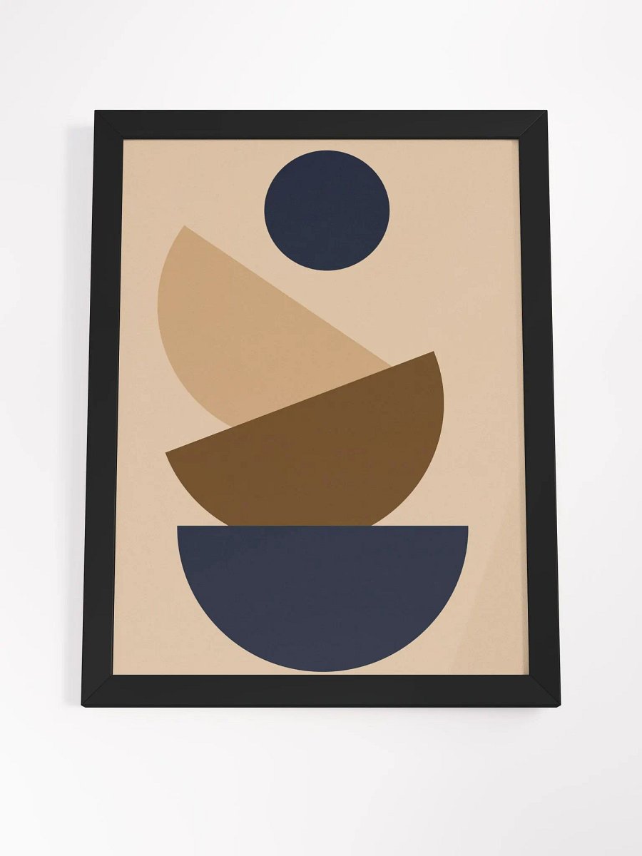 Earthly Geometric Harmony Framed Poster product image (40)