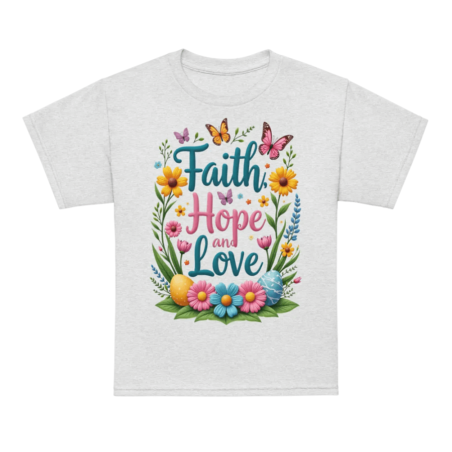 Faith Hope and Love Youth Sports Tee product image (72)