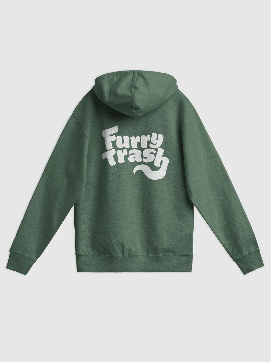Furry Trash Zip-Up Hoodie - with back print product image (1)