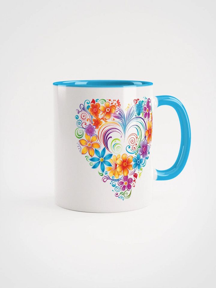 Flower Heart Rainbow of Colors Mug product image (1)