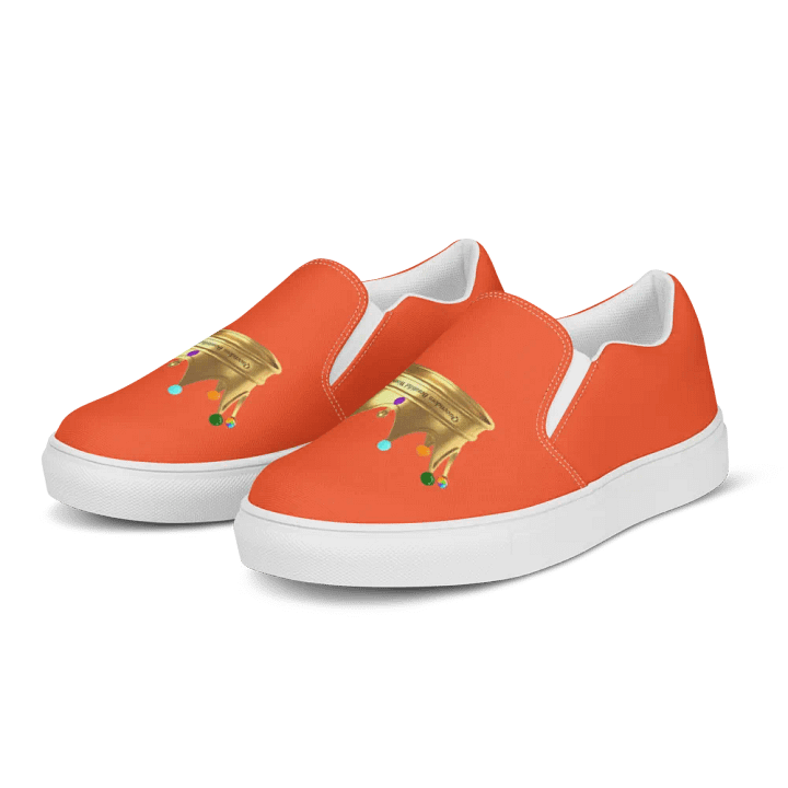 Queendom Beautiful Women Crown Canvas Shoes /Orange (TM) product image (2)