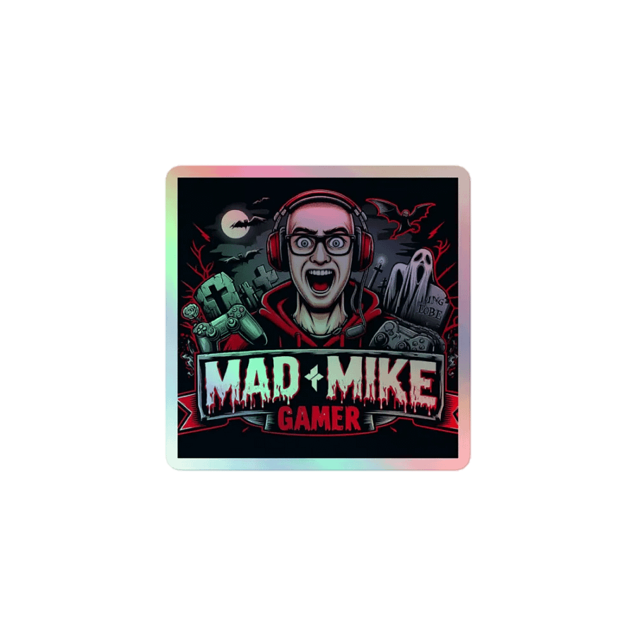 Mad Mike Gamer Holographic Sticker Sheet product image (1)