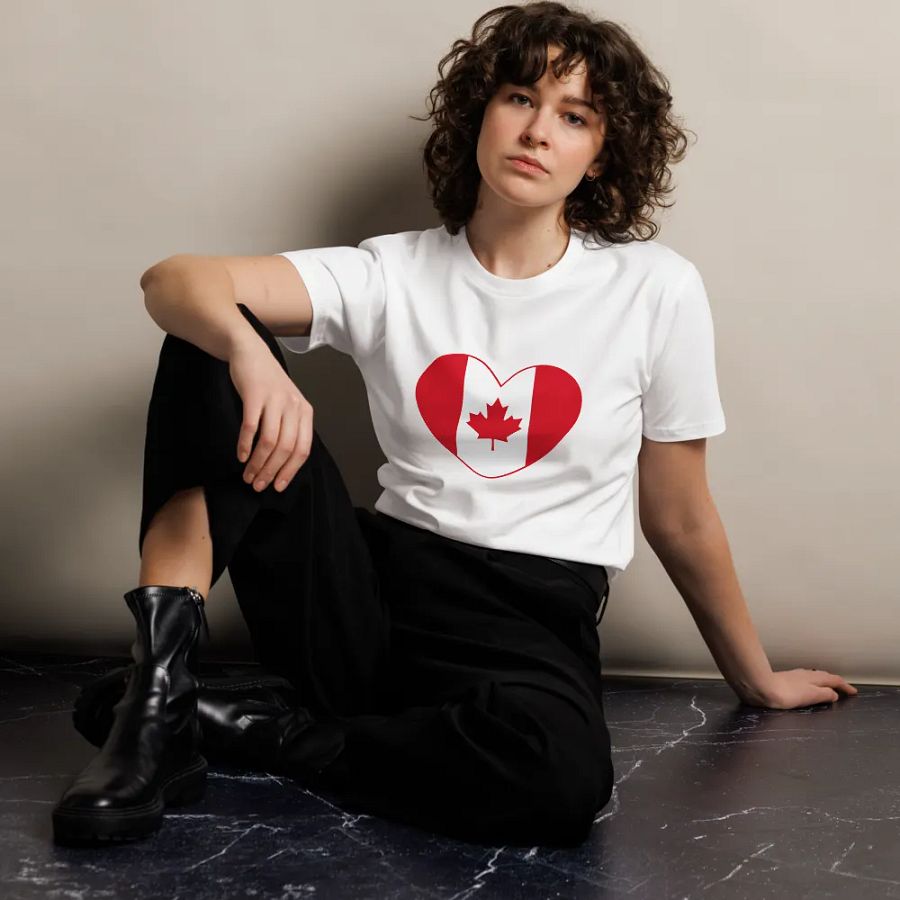 Canadian Heart Flag Unisex Tee product image (10)