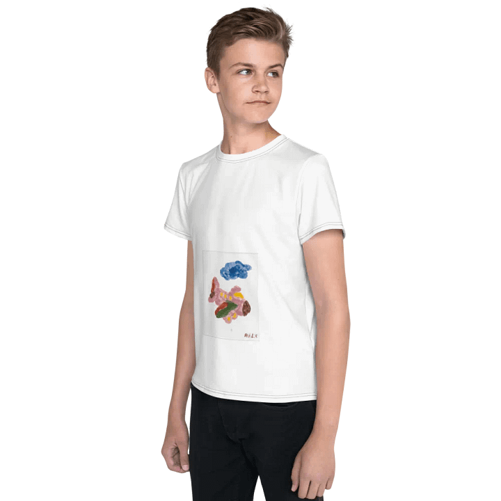 Kid Airplane (All-Over Print Youth Crew Neck T-Shirt) product image (2)