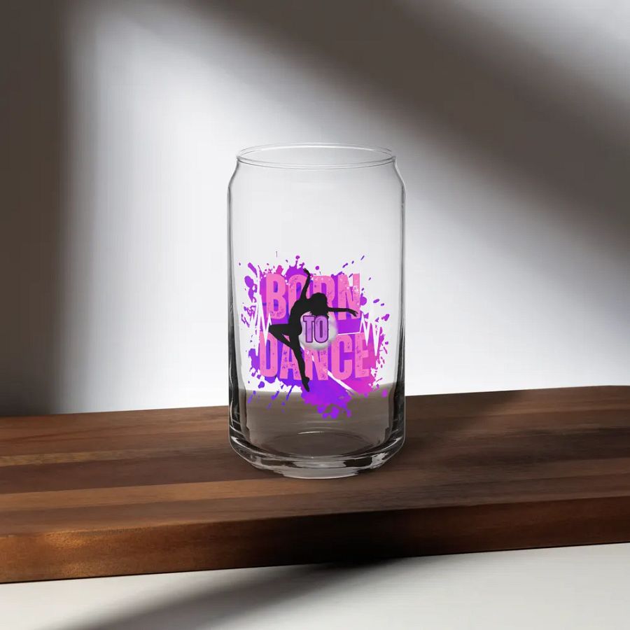 Born to Dance Her Silhouette Energetic Beats Glass product image (35)