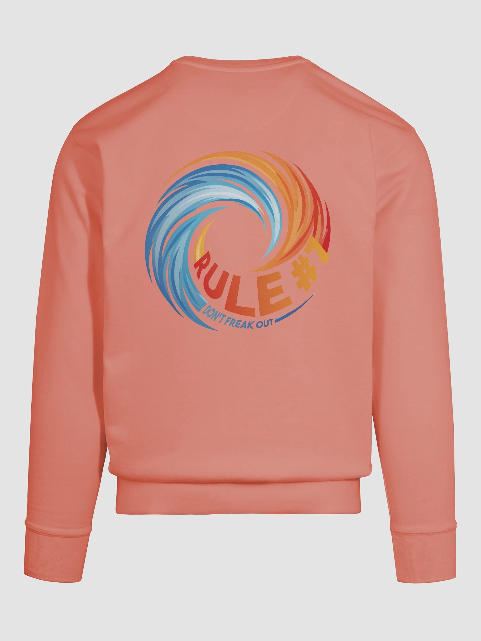 Rule #7 Classic Cotton Sweatshirt Orange and Blue product image (11)