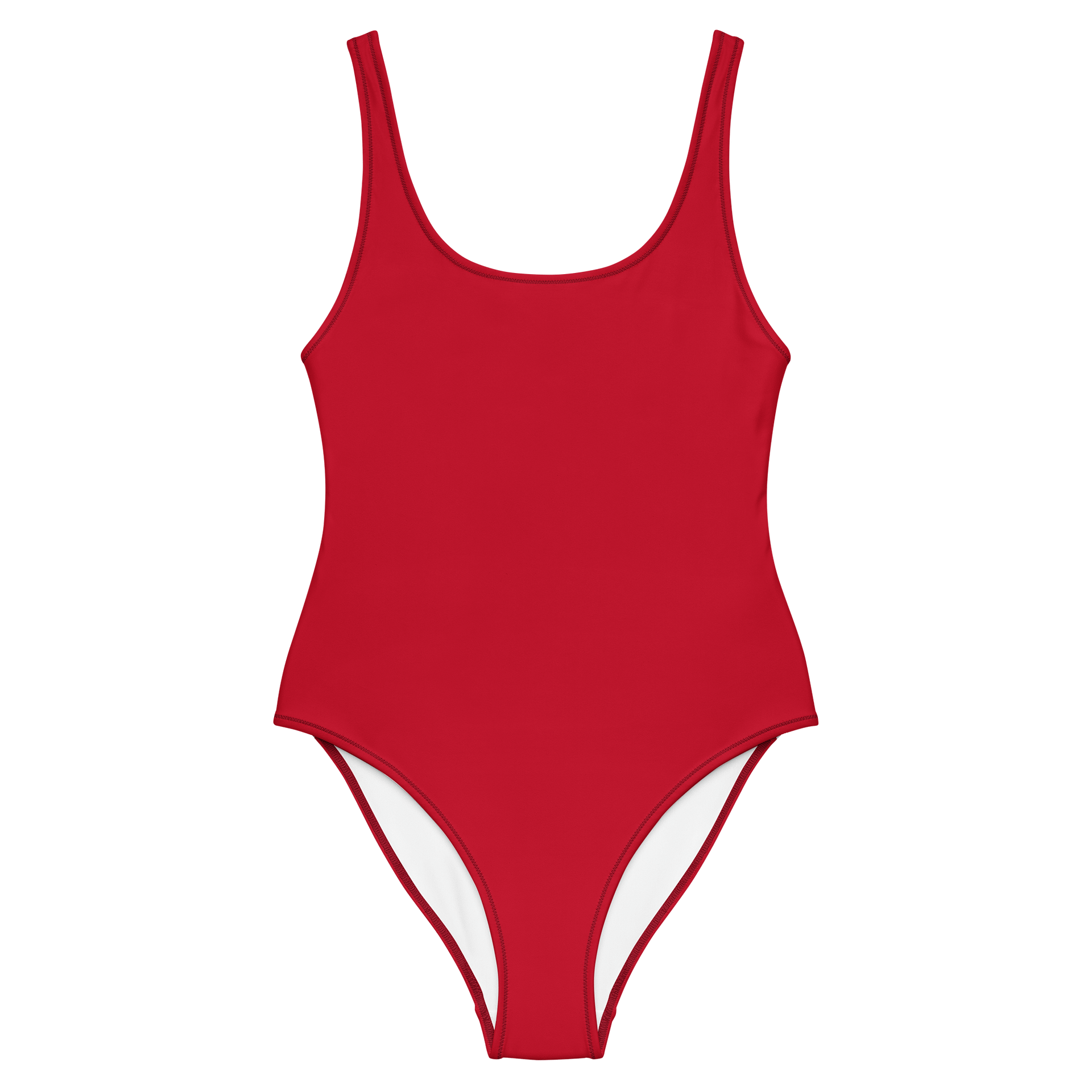 Sports Car Red Solid Color Retro Inspired Women's One Piece Swimsuit product image (1)
