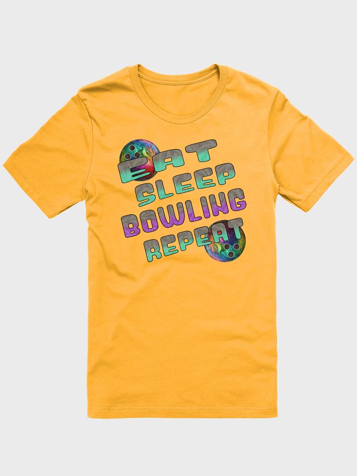 Eat Sleep Bowling Repeat Angle 3D Gradient Bliss T-Shirt product image (31)