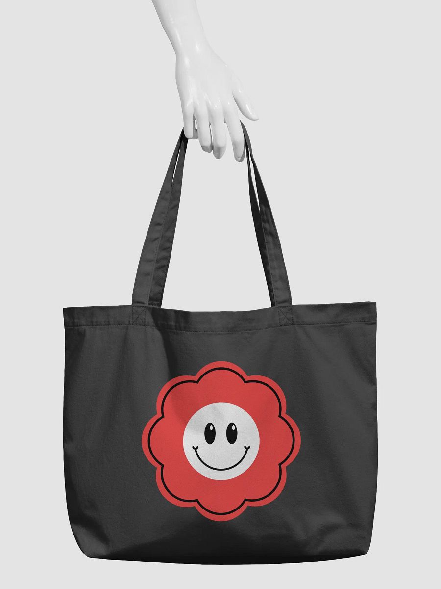 Cheerful Smiley Eco Tote Red product image (2)
