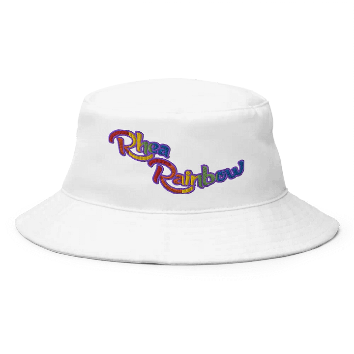 🌈Rhea Rainbow White Bucket Hat! ☀️ product image (1)