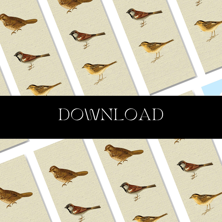 Sparrow Bookmark product image (9)