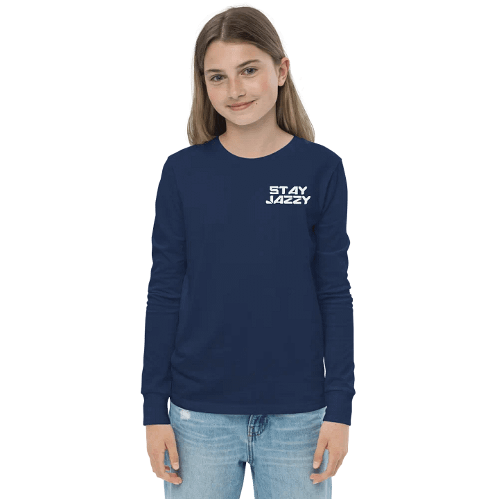Kids Size "Stay Jazzy" Long Sleeve T-Shirt product image (13)