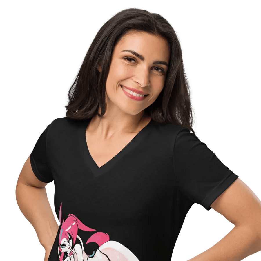 SylvyBoss V neck Tee Black product image (10)