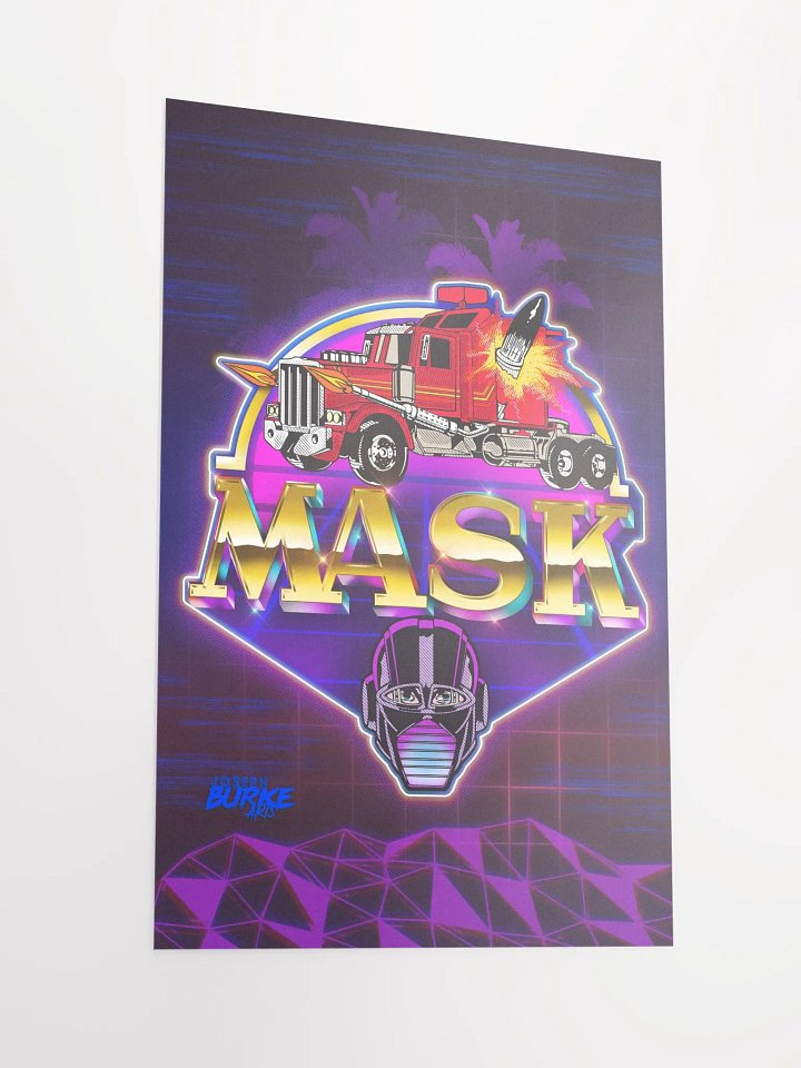MASK 80's Cartoon 12x18 Fine Art Print product image (2)