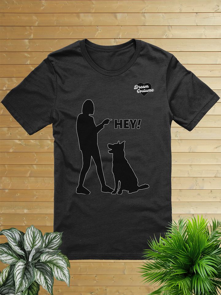 Hey! Girl Pointing Dog Silhouette T-Shirt product image (1)
