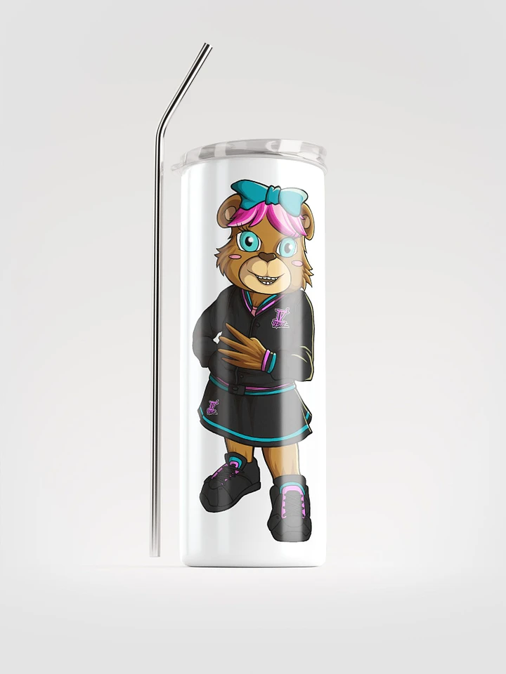 Standing Girl Bear Stainless Steel Tumbler product image (6)