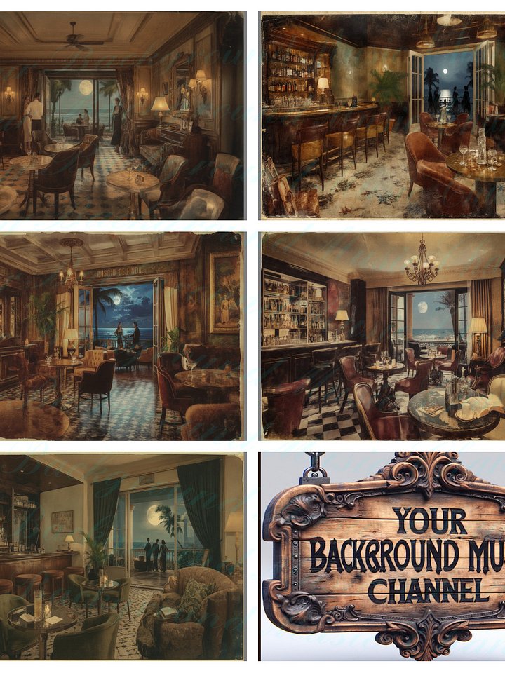Retro Rio Bossa Nova After Dark Vol. 1 (Ep 1–5) • 5 Vintage Rio Images • 3 Sizes Each • Pro Photo Bundle (15 Files) product image (1)