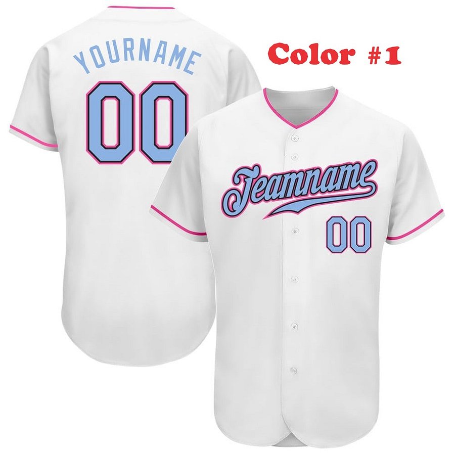 Authentic Baseball Jersey, Custom Baseball Jersey, Personalized Sport Jersey, All Color With No Lines product image (4)