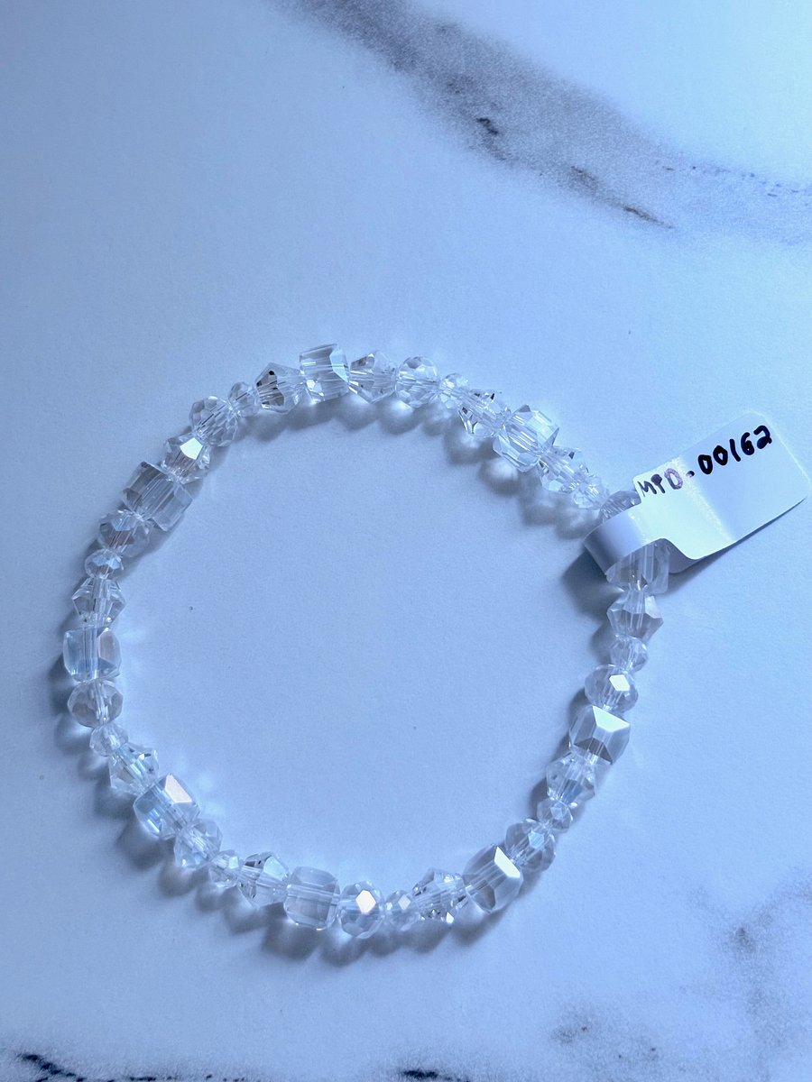Handmade 7.5" Crystal Bead Stretch Bracelet | Coastal Charm Jewelry by Monique Faella Designs™ | MFD-00162 product image (4)