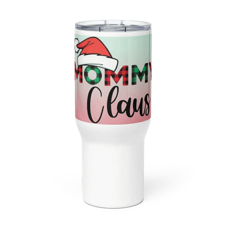 Mommy Claus Plaid Travel Mug product image (2)