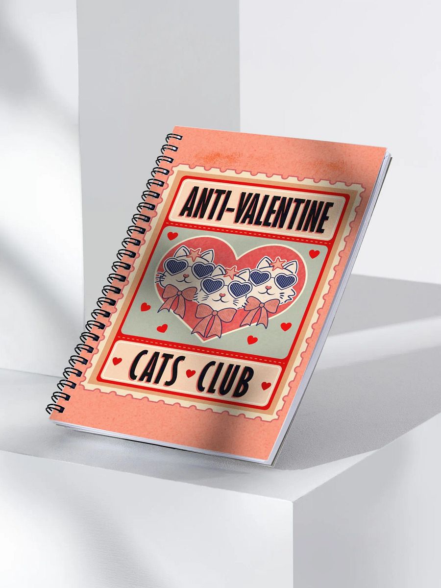 Galentine Cats Club - spiral notebook product image (3)
