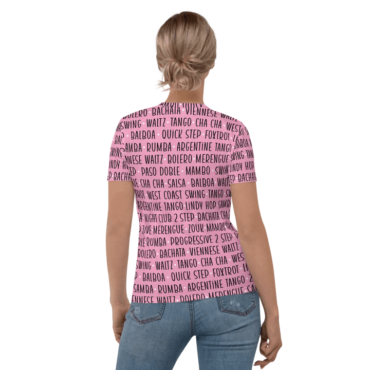 Women's Ballroom Dance T-Shirt Pink product image (2)