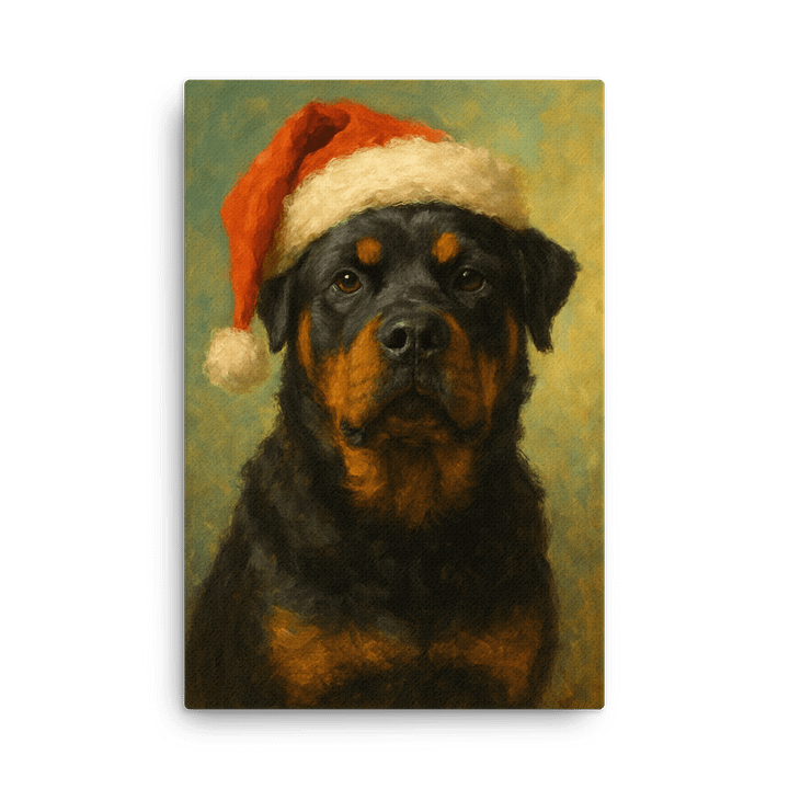 Santa Rottweiler Thin Canvas product image (2)