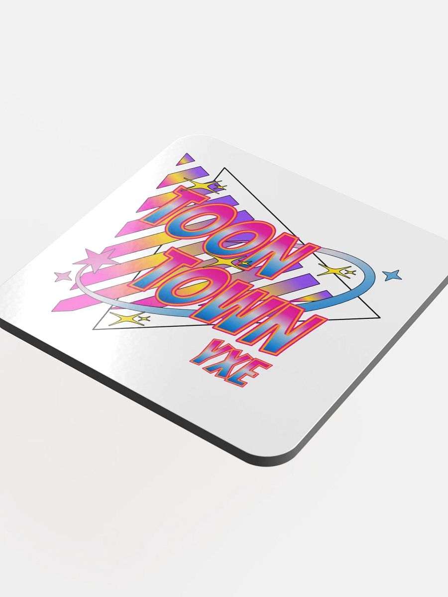 Toon Town Yxe Triangle Vibrant Cork Coaster product image (1)