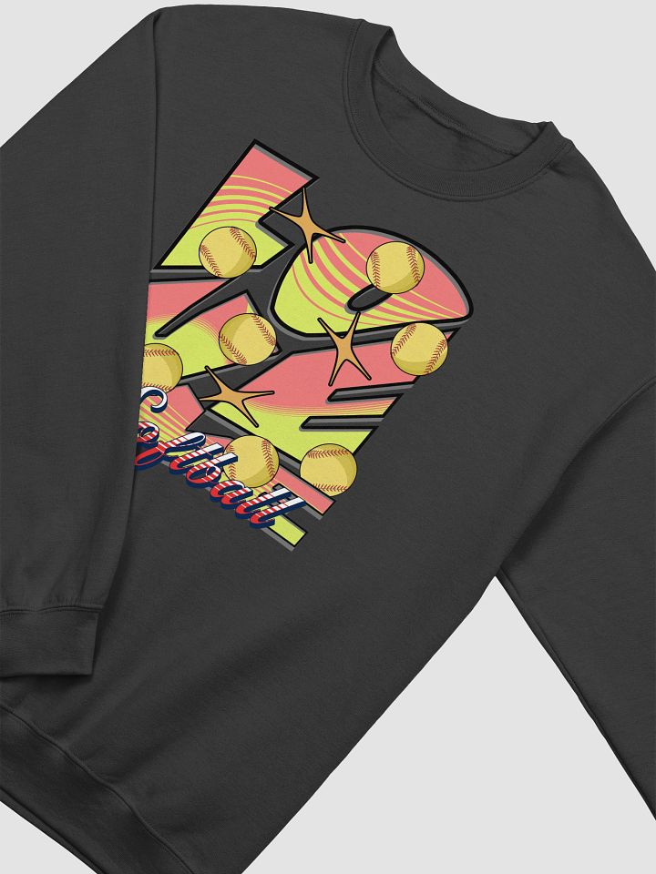 Love Me Softball Crewneck Sweatshirt product image (2)