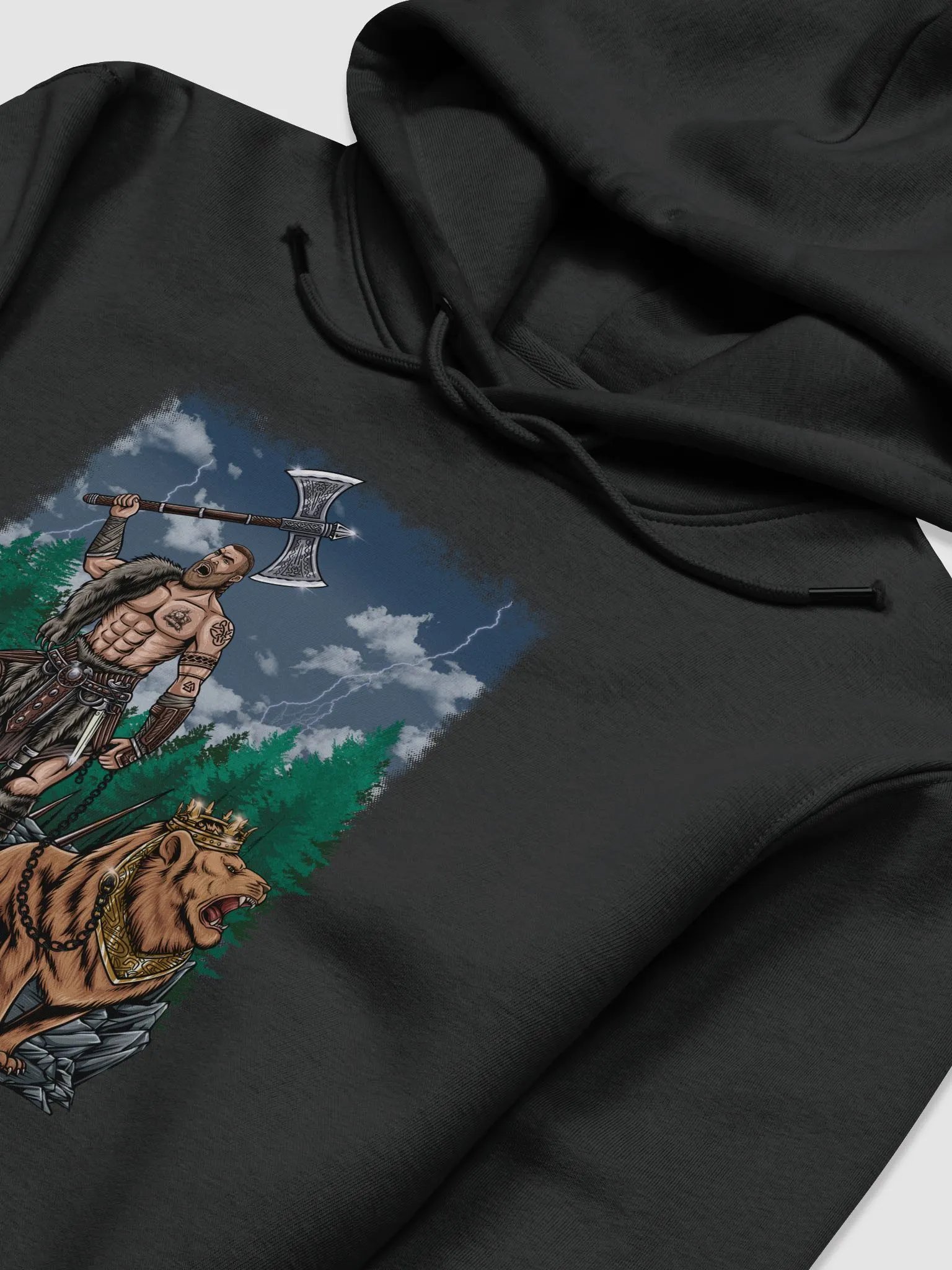 The Viking After A Battle Hoodie - Black product image (3)