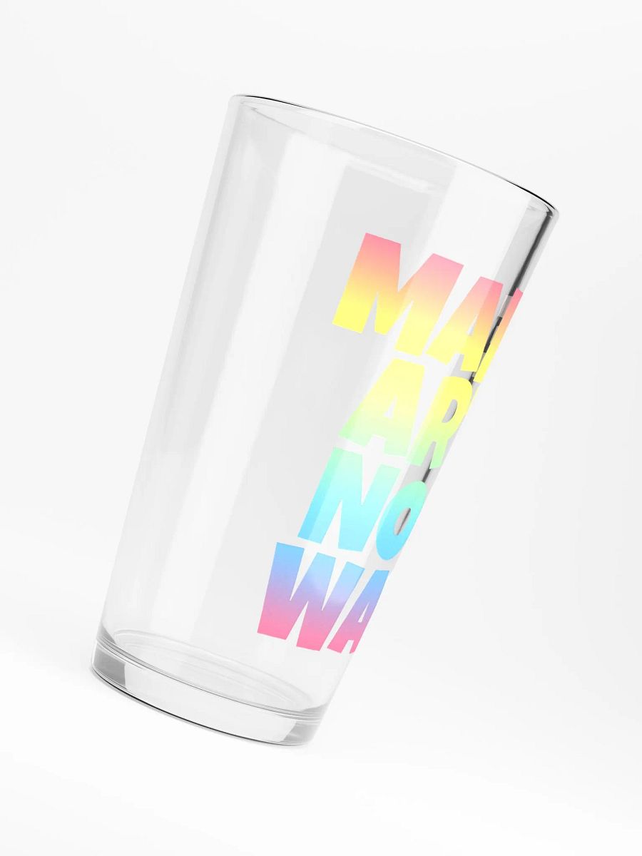 MAKE ART NOT WAR GLASS product image (6)