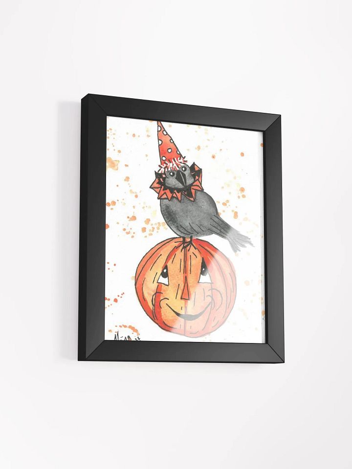Vintage Halloween Crow Framed Print product image (6)