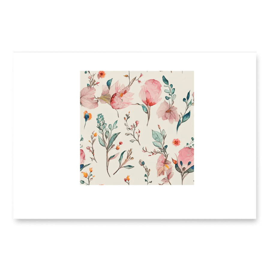 Pastel Floral Delight Wrapping Paper Set product image (1)