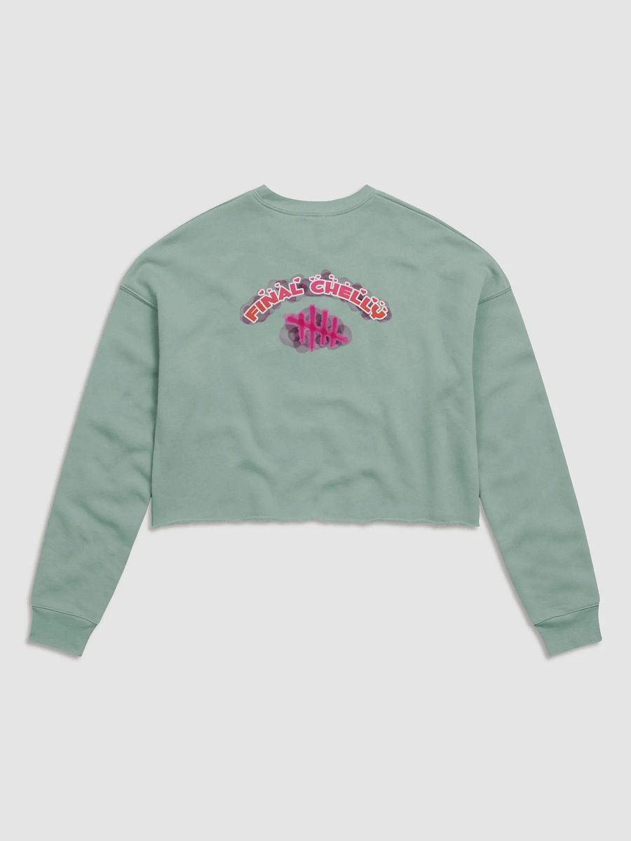 GENUSSY Womens Fleece Crop Top Printed Sweatshirt product image (22)