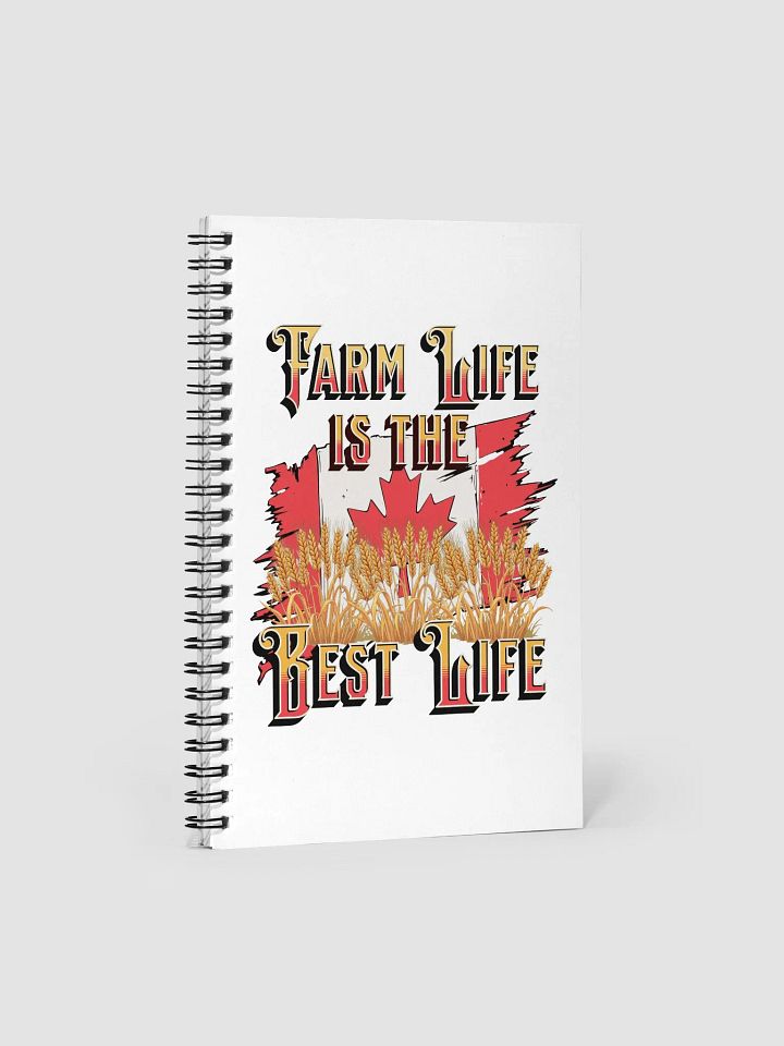 Farm Life Is The Best Life Canada Flag Spiral Notebook product image (2)