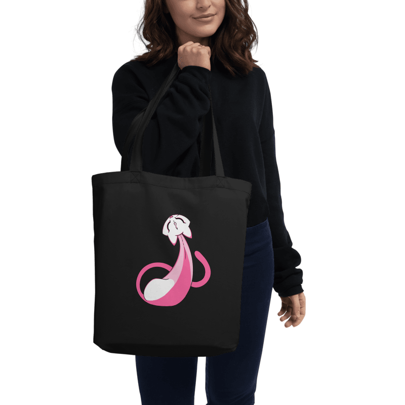 Calming Pink Cat Totebag / Black-Oyster product image (3)