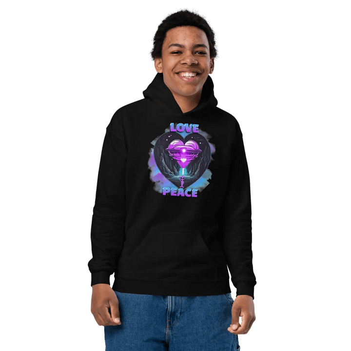 Cosmic Love Kids Heavy Blend Hoodie product image (5)