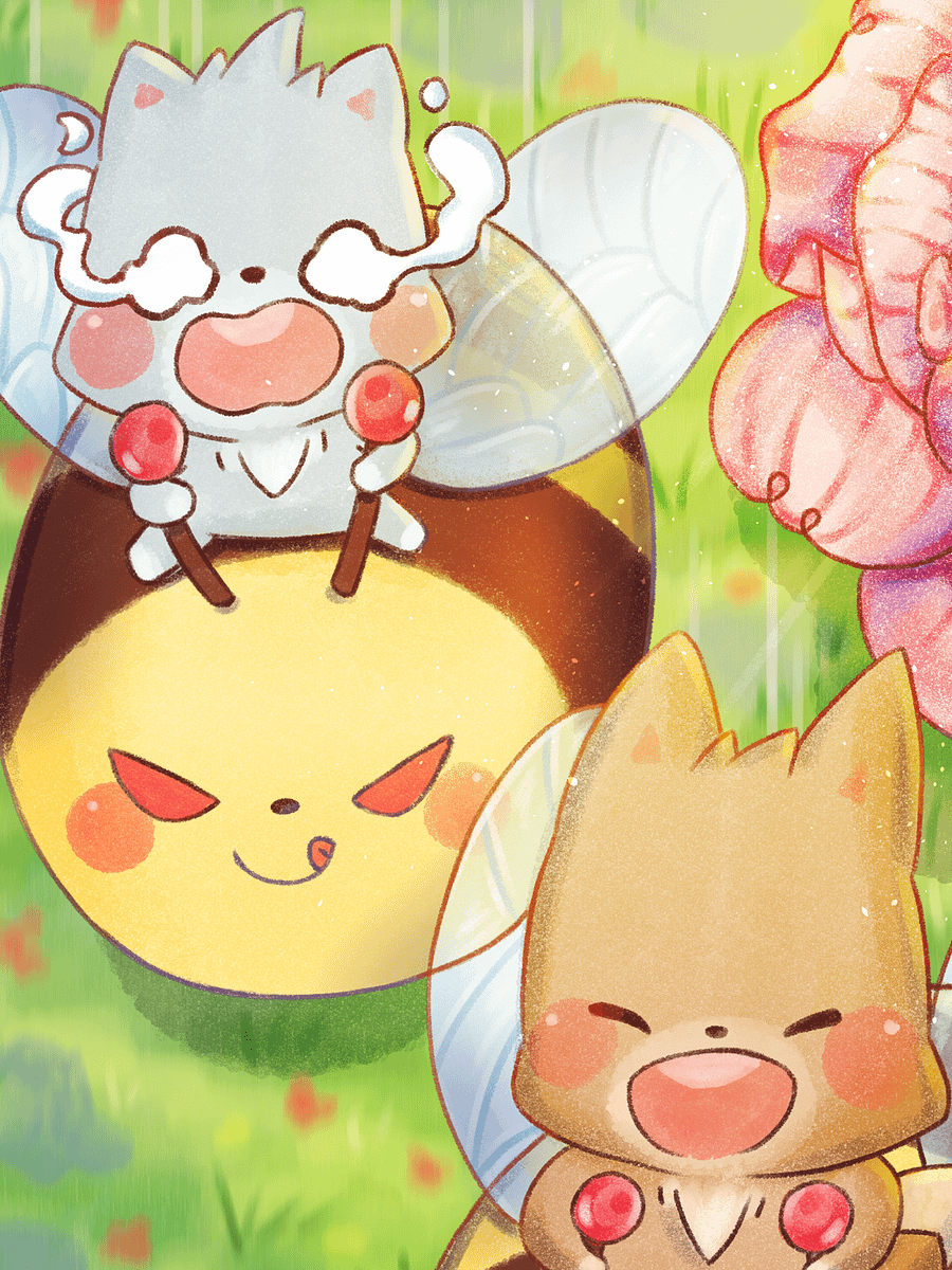Flying with the bees | Phone Wallpaper product image (1)