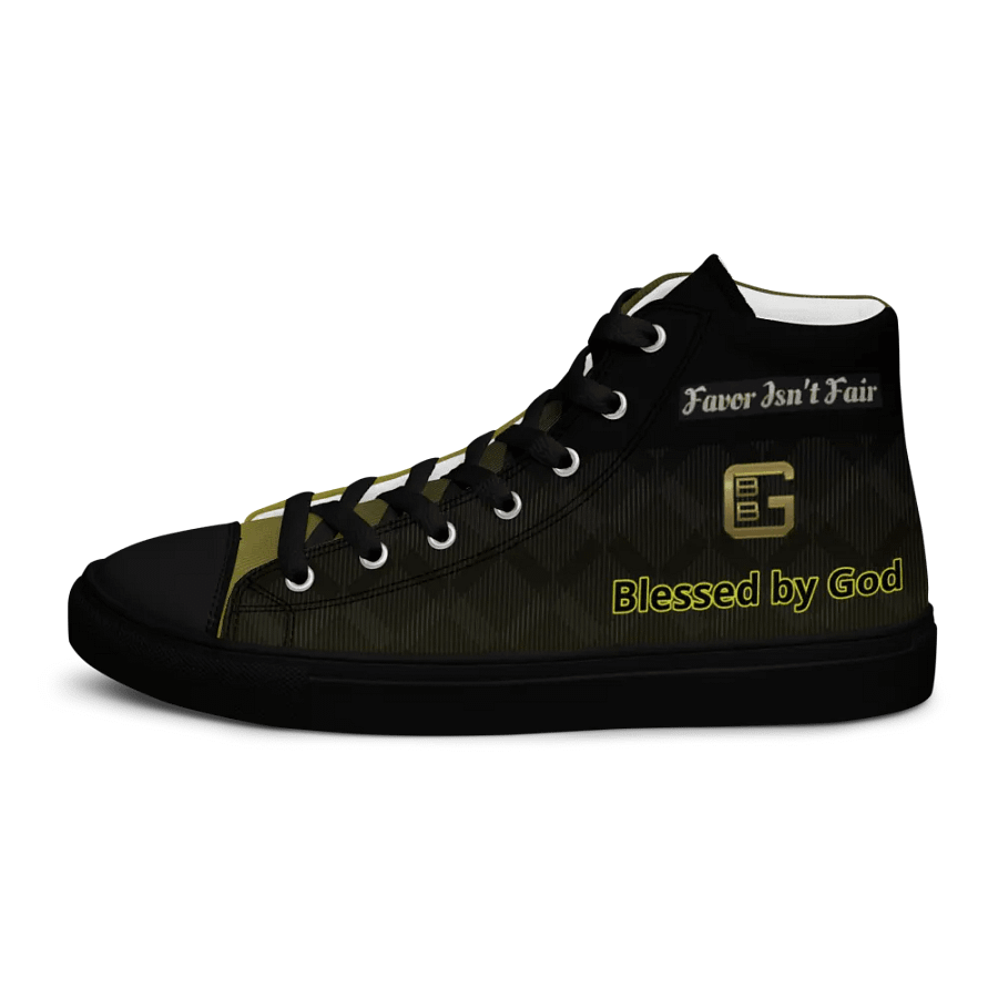 BBG Black and Gold High Tops - Black Soles product image (5)