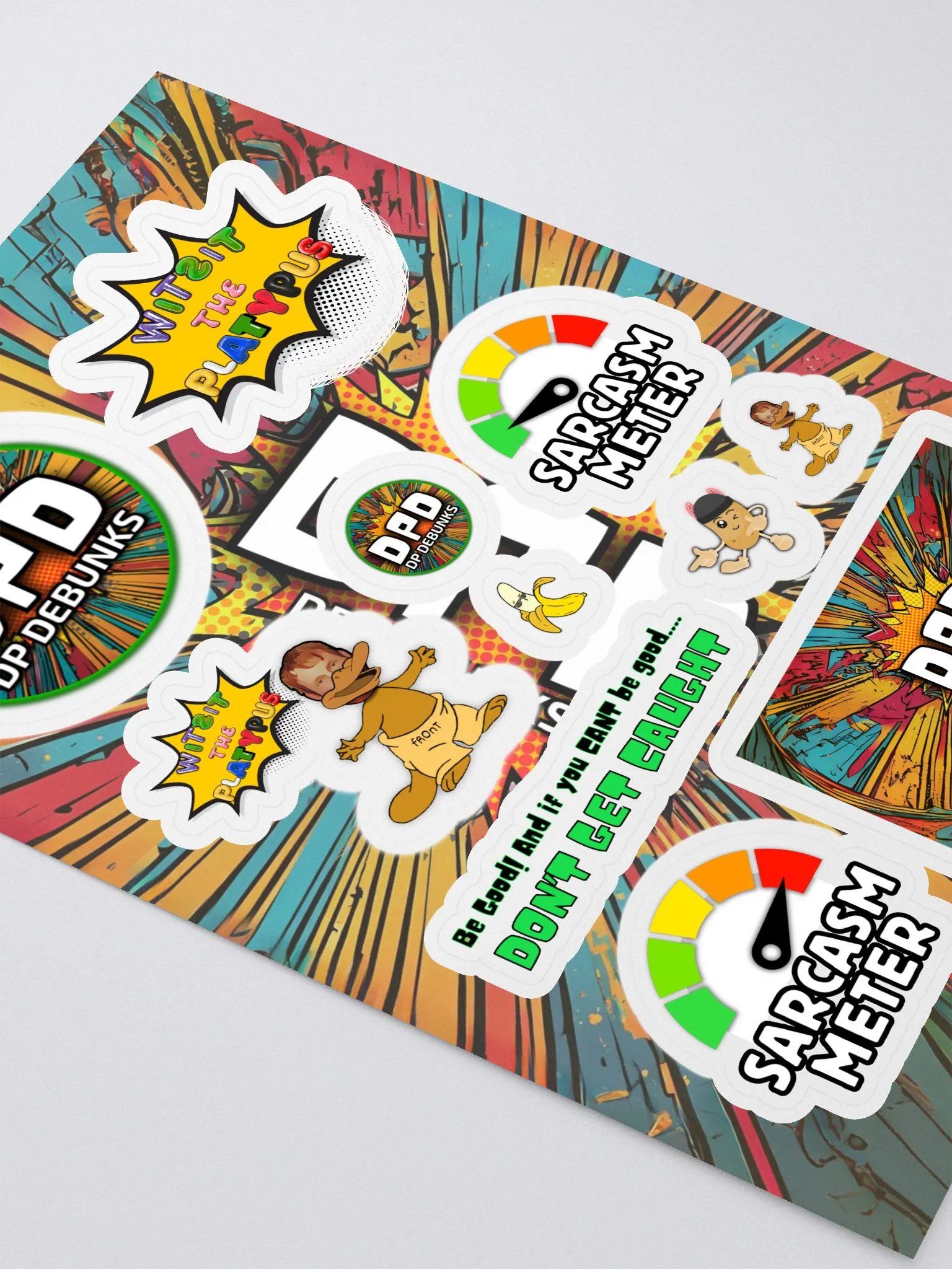 DP Debunks Ultimate Sticker Sheet – 11 Bunk-Tastic Designs! 🚀🎨 product image (2)