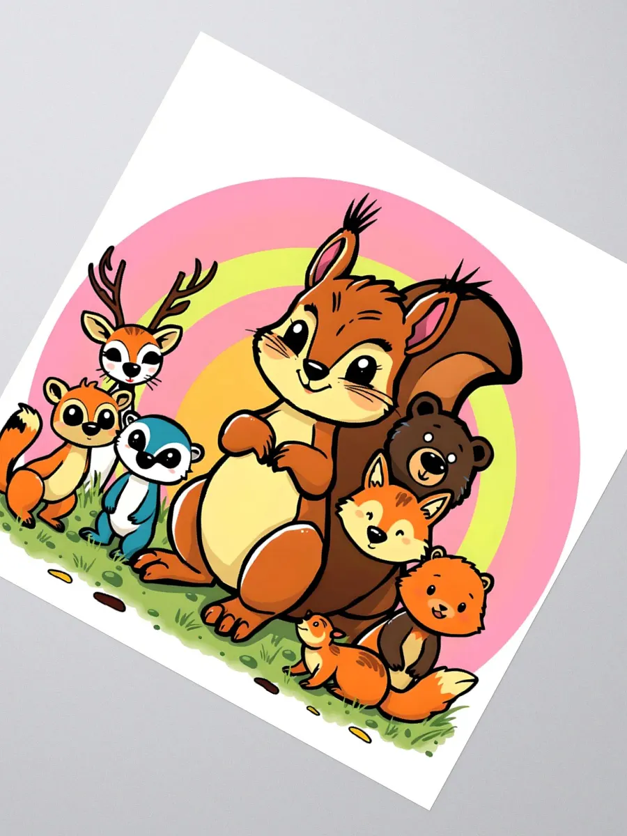 Cheerful Critter Crew Stickers product image (6)