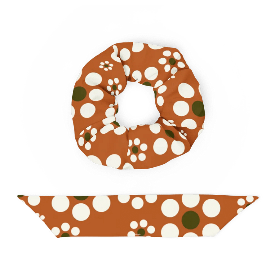 Mexican Terracotta Flowers Scrunchie product image (5)