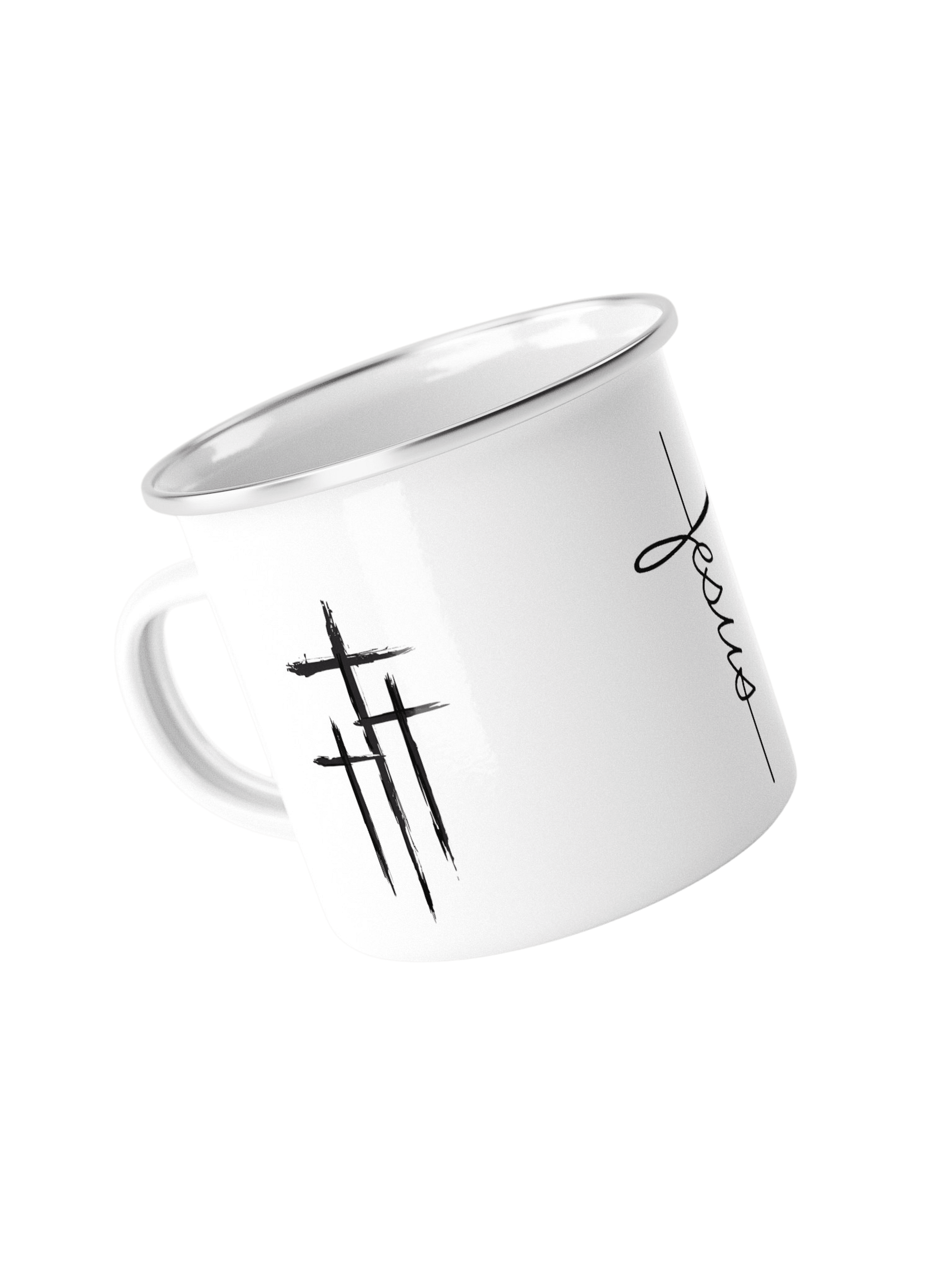 Jesus Is Risen Enamel Mug product image (1)