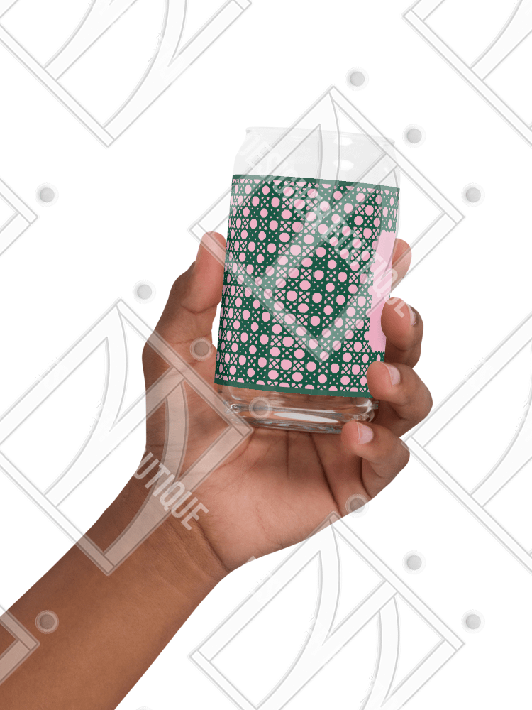 Verdant Garden Monogram A Can-Shaped Glass product image (6)