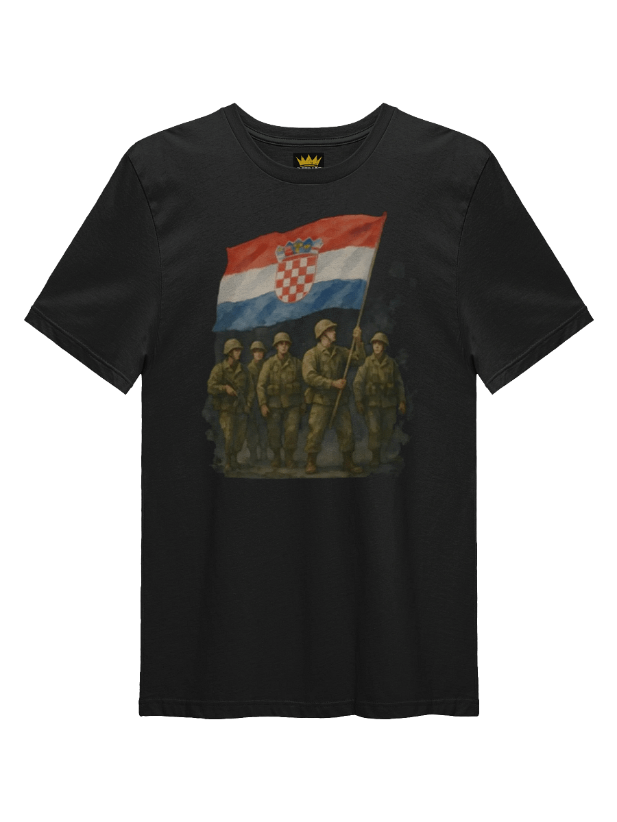 Crowned Patriot Streetwear Tee CRO ARMY BLJESAK product image (1)