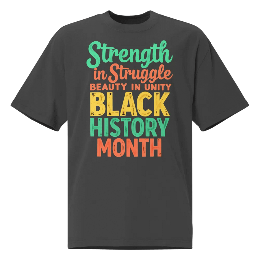Strength in Struggle Beauty in Unity Oversized Tee product image (1)