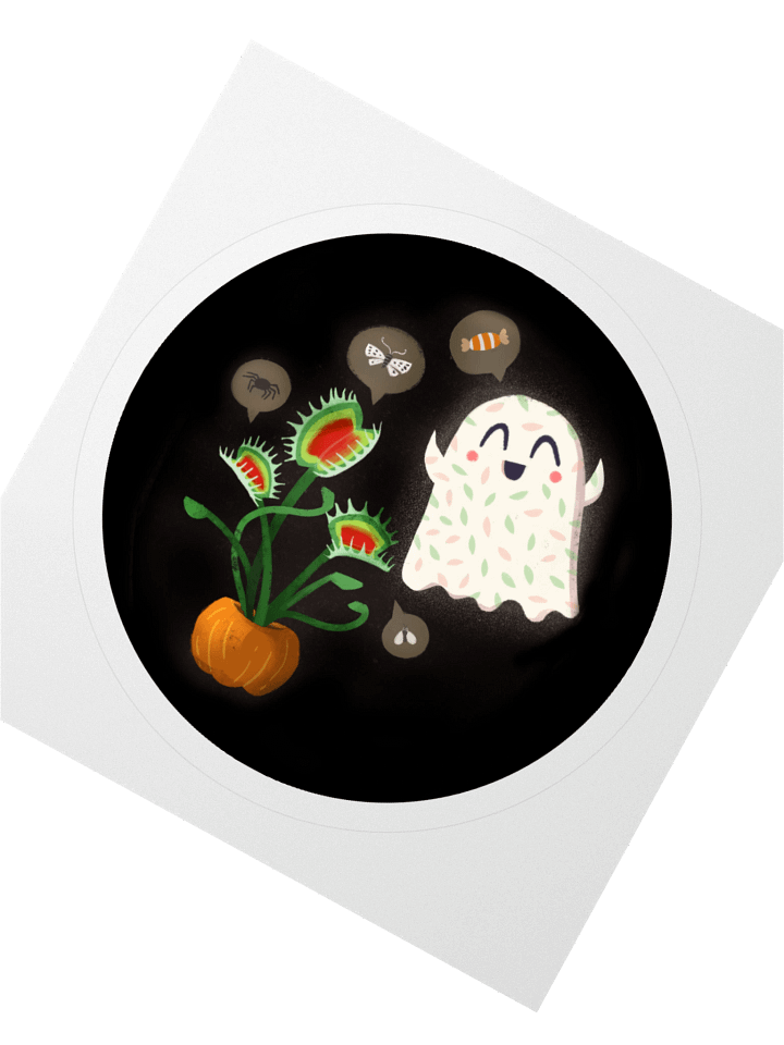 Little Ghost Plant-Lover - Vinyl Sticker product image (1)