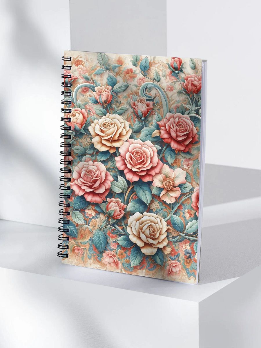 Royal Floral Spiral Notebook product image (4)